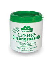 Creme desengraxante com esfoliante