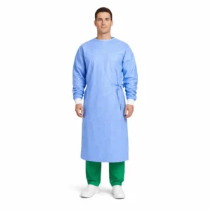 Ref.: 116 – Avental modelo cirúrgico, abertura nas costas, com fitas de amarrar