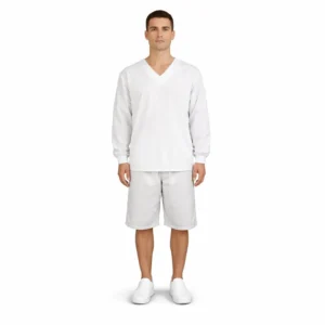 Ref.: CJ 250 – Conjunto composto por bermuda e blusa manga longa em poliéster