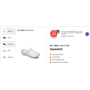 Ref.: BB60 – Tamanco Ocupacional em EVA Antiderrapante CA: 27.921