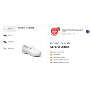 Ref.: BB65 – Sapato Unissex em EVA com Solado Antiderrapante