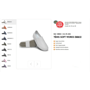 Ref. BB82 | CA 49.282 – Tênis Soft Works (BB82)